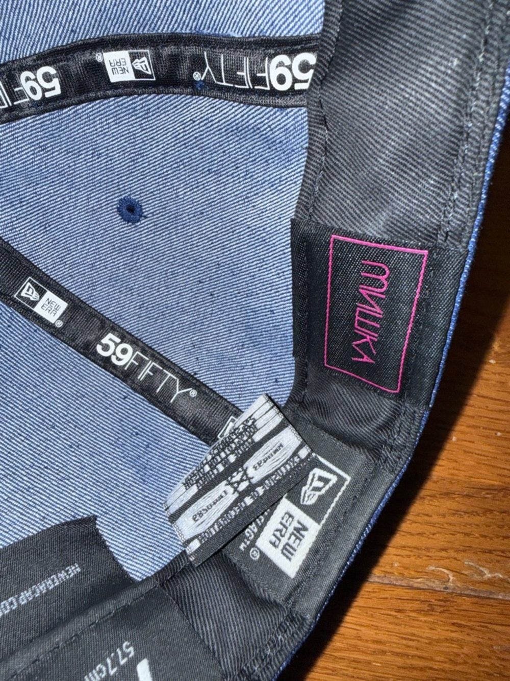 Mishka New Era 59FIFTY Blue and Black Cap Fitted Size 7 1/4” Very Rare Hat! 🧢 - Picture 7 of 11